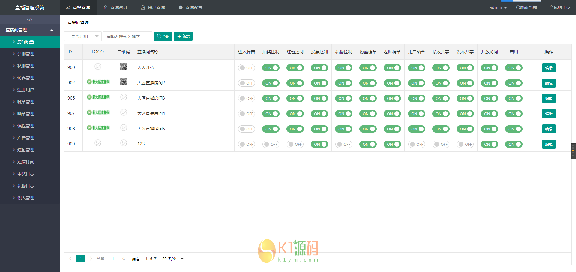 亲测|大区直播新年版财经直播系统喊单系统股外汇直播聊天室带聊天服务端支持万人在线插图7