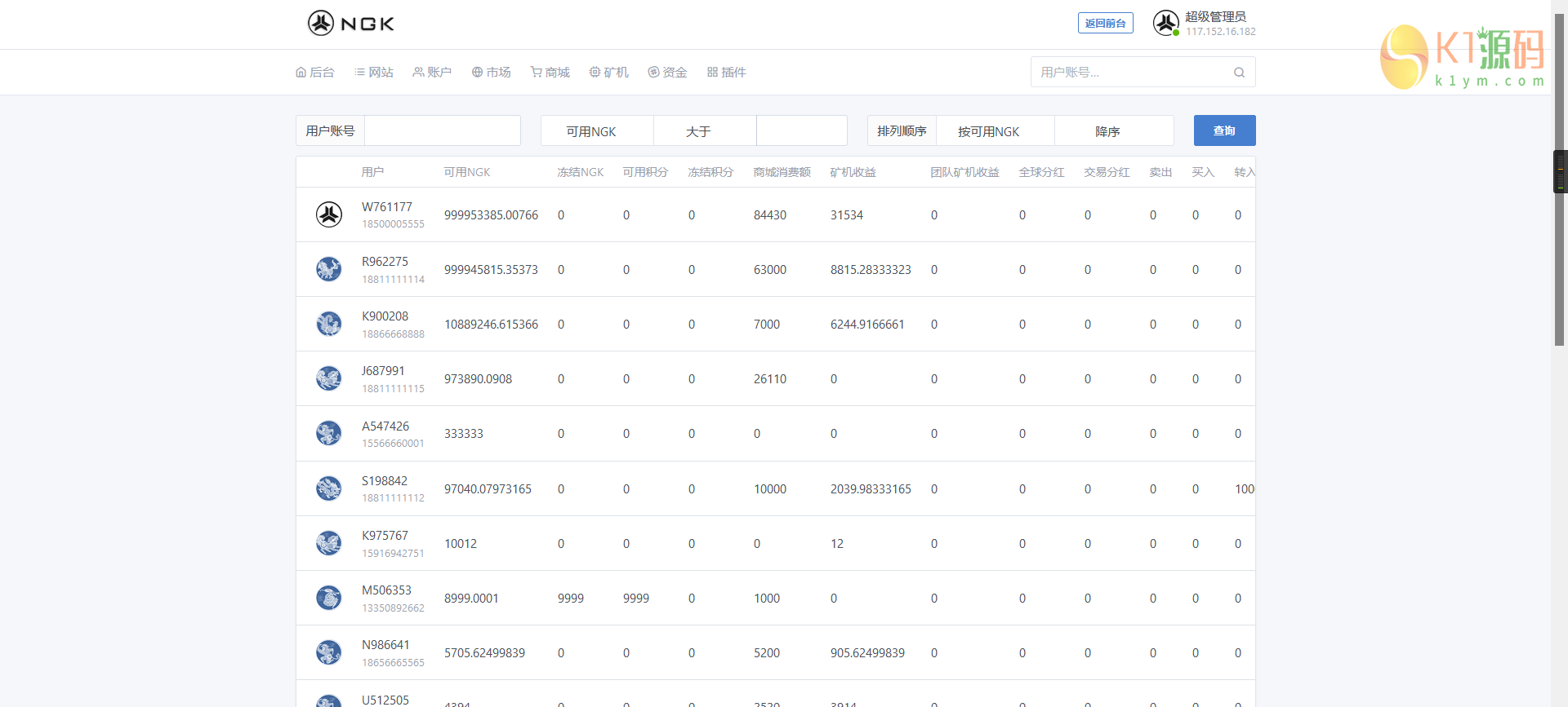 最新NGK区块链源码/NGK矿机挖矿源码/NGK公链程序/数字钱包点对点交易模式/算力插图2