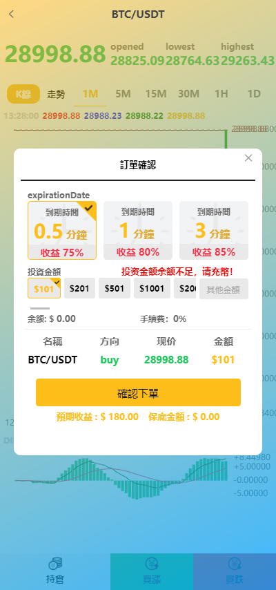 「代售」一套最新UI秒合约质押微交易完整代码+文本教程插图4