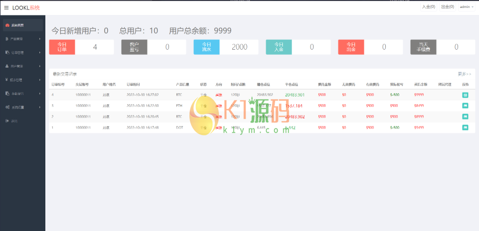 全新平台UI微盘系统微交易单中文开源可以二次开发插图6