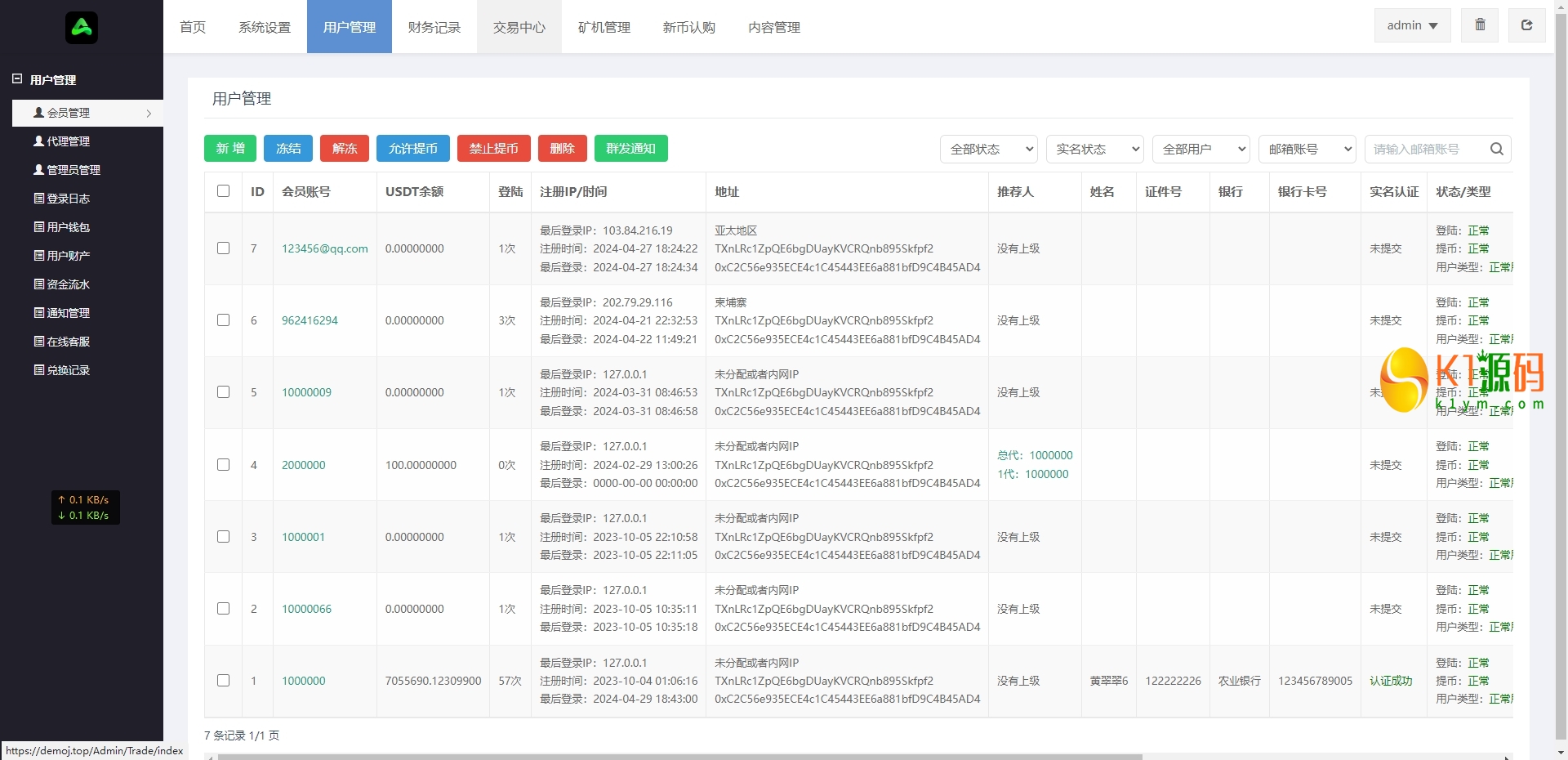 全新优化版多语言微盘微交易秒合约交易所币币交易矿机源码插图10