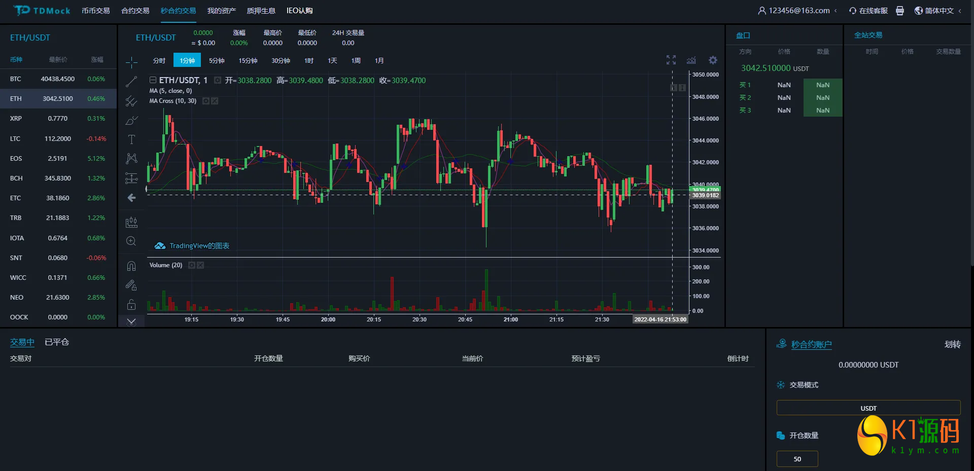 全新二开交易所/后台预生成K线/质押生息/IEO认购/币币合约交易插图13