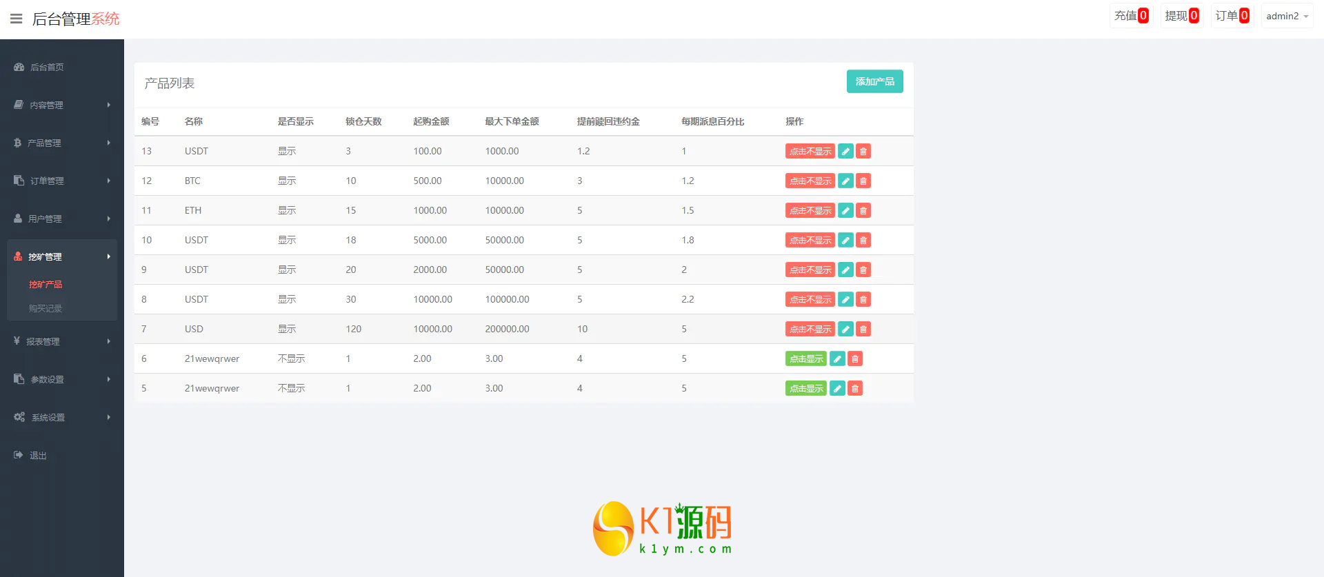 MT5,ST5,多语言,虚拟币,外汇,期货,挖矿,微盘,微交易,系统,源码【亲测源码】插图13